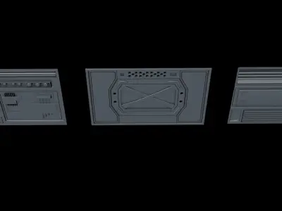 Sci Fi Panels 3D model