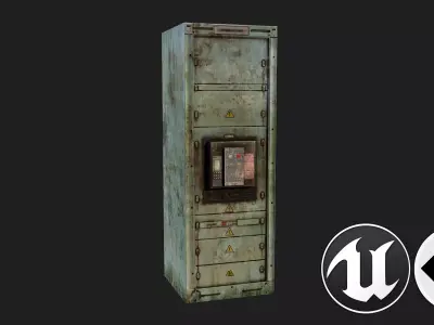 Electric Panel 1 Low-poly 3D model