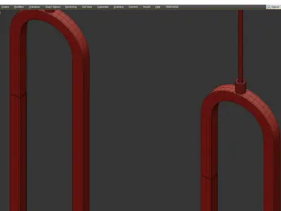 WIKI chandelier  Low-poly 3D model