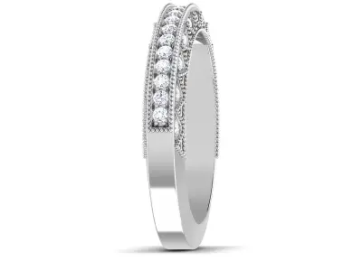 Solitaire Engagement Wedding Etarnaty Band 3D print model
