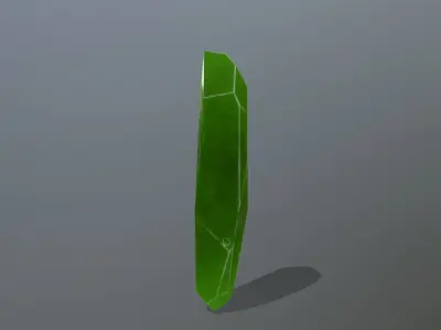 Crystal Set jade stone Low-poly 3D model