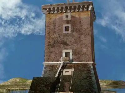 Medieval Saracen Tower -  XV Century 3D model
