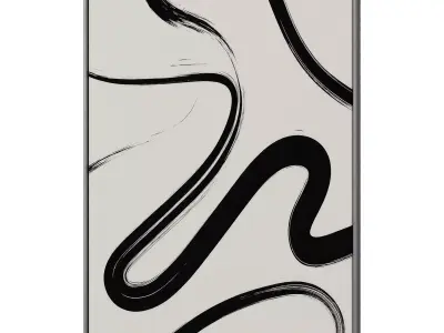Abstract Painting Frame set 3D model 733