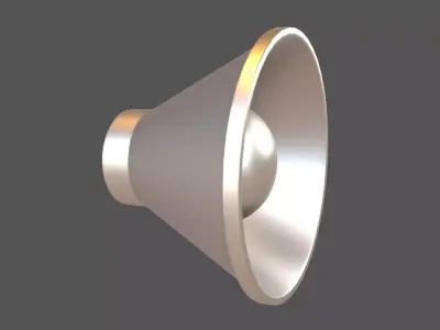 Sound Speaker Icon v1 007 Low-poly 3D model
