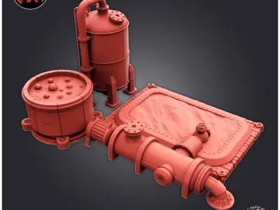 Toxic Waste Deposit 3D print model