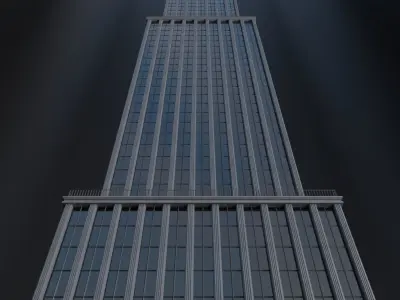 SKYSCRAPER CITY BUILDING 05 Low-poly 3D model