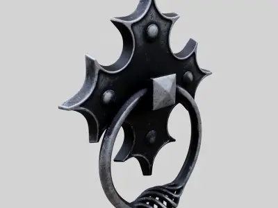 Forged handle Low-poly 3D model