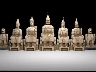 NEMRUT group of statues 3D model