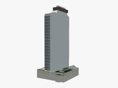 344 Queen Street Low-poly 3D model