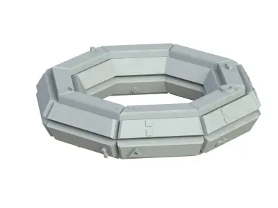Sci Fi Object No 4298 Low Poly Low-poly 3D model