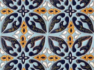 Talavera Ceramic Tile Texture  Texture