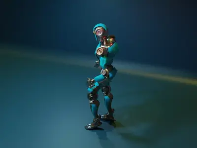 Rigged Robot 3D model