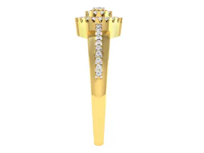 Solitaire Engagement Wedding Women Ring 3dm STL OBJ FBX Details 3D print model buy