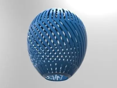 Lampshade plastic egg 3D print model