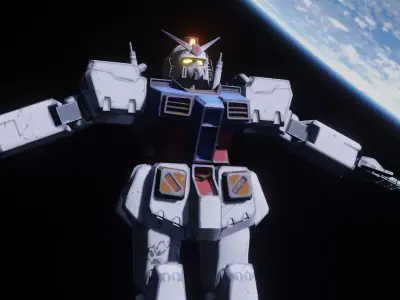 RX-78 Gundam Mods  Low-poly 3D model