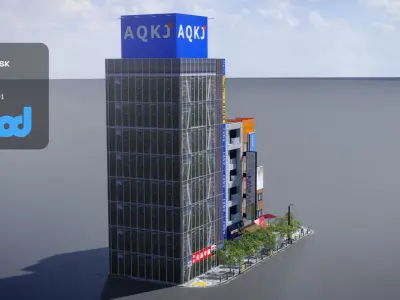 Japanese Streetscape Akihabara 0002 3D model