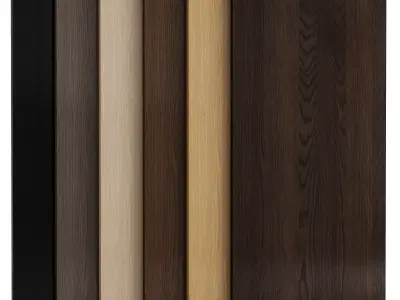 Oak wood with 6 colors Texture