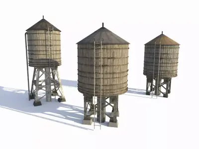 Water Tanks 3D model