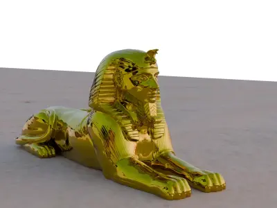 The Pyramids of Giza The Sphinx Egypt Now vs Past imagination 3D model