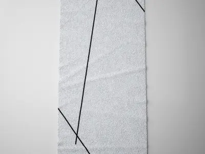 Contemporary Carpet - Rug Low-poly 3D model