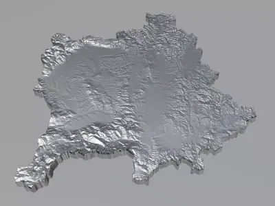 Kosovo Terrain Country 3D model