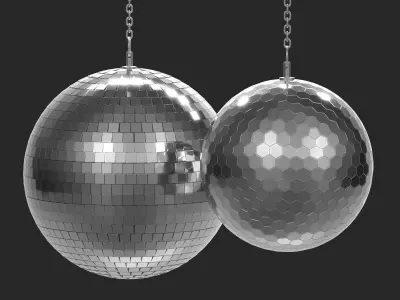 Disco Mirror Balls 3D model