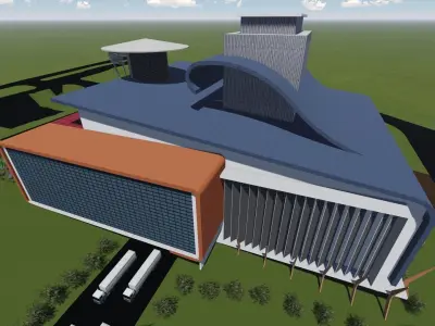 PRODUCTION THEATRE Low-poly 3D model