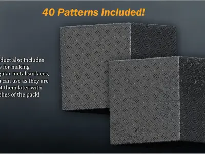 Metal Surface Maker 300 ZBrush Brushes 3D model