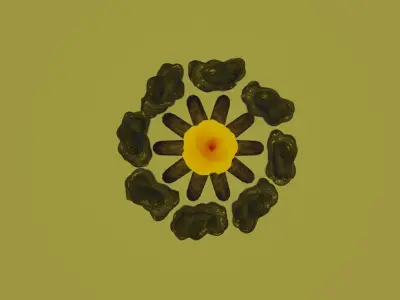 Campfire Free low-poly 3D model