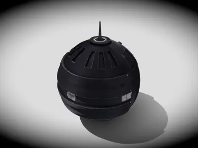 Sci-fi Spy Drone Low-poly 3D model