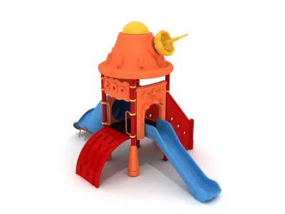 Children Metal Playground Space Series -02 3D model