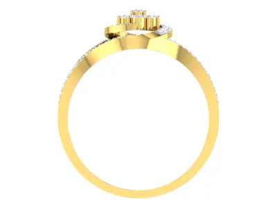Women Ring Render 3dm STL OBJ FBX Details 3D print model 31