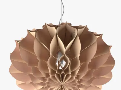 Paper Chandelier 3D model