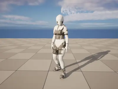 EVA Spacesuit  Low-poly 3D model