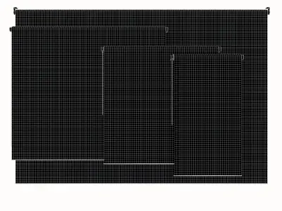 Roller Blinds Animated 3D model