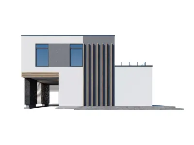 Modern house Premium 3D model