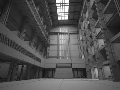 Interior Lobby Hall 3D model