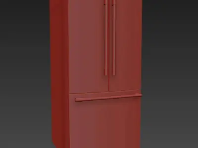 KitchenAid 19 and 7 cu ft French Door Refrigerator 3D model