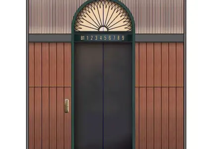 elevator san francisco hotel design 3D model