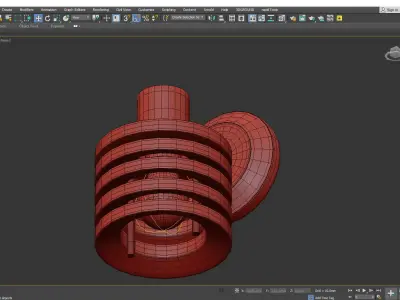MACADAM SCONCE Low-poly 3D model