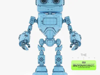 Retro Robot 3D model
