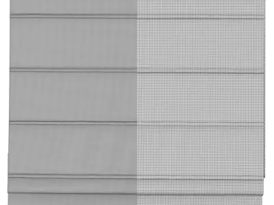 Roman Curtains 72 Homedepot Cordless Textured Room Darkening 3D model