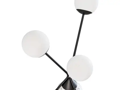 roche bobois flora table lamp 3D model