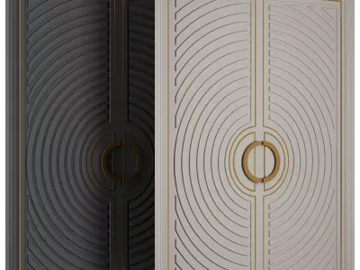 Entrance door set232 3D model