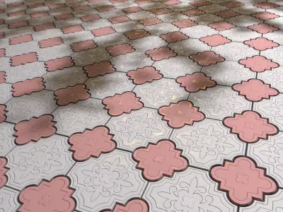 Clover paving brick Texture