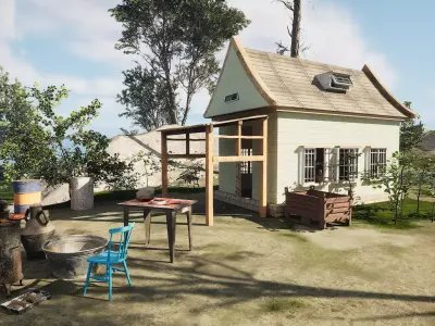 UE5 Warm Country For Game Movie VR 3D model