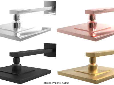 Fixtures - Shower Head Pack A 3D model