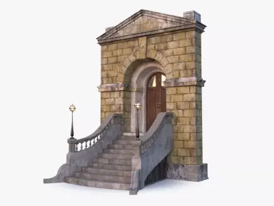 arched Door 0003 3D model