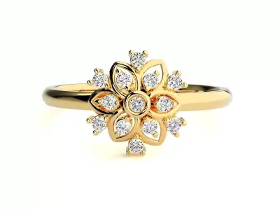 Women ring 3D print model 62