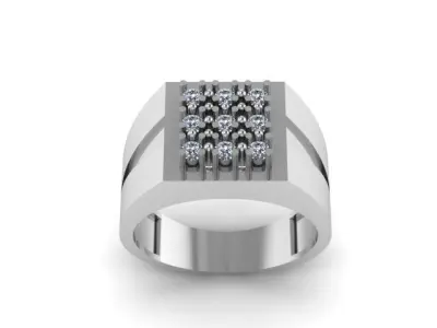 Man Wedding Ring ready to print 3D print model